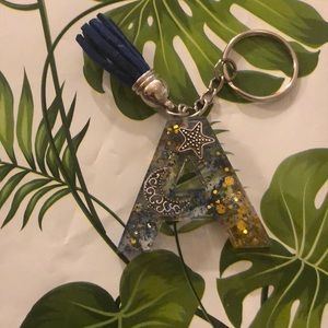 Letter A keychain